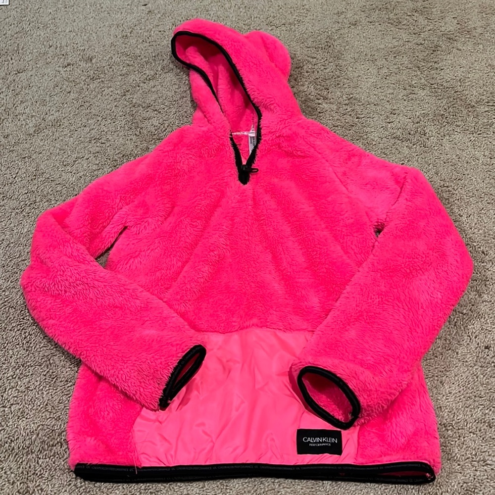 Pink hoodie, pink sweatshirt, fuzzy hoodie